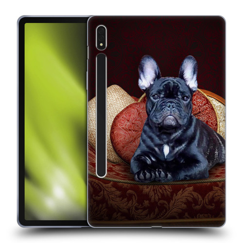 Klaudia Senator French Bulldog 2 Classic Couch Soft Gel Case for Samsung Galaxy Tab S8