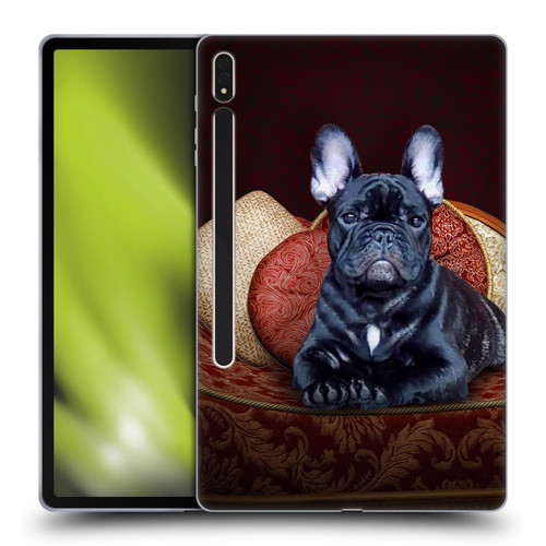 Klaudia Senator French Bulldog 2 Classic Couch Soft Gel Case for Samsung Galaxy Tab S8 Plus