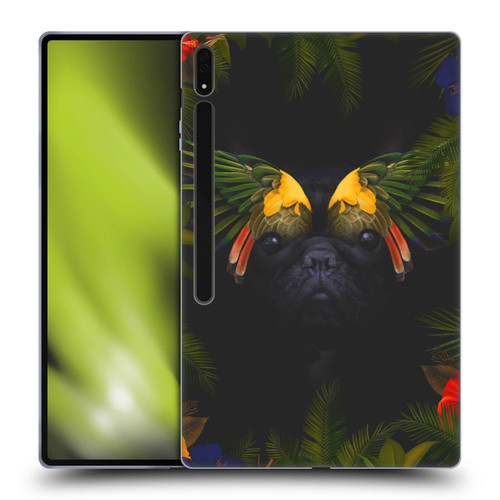 Klaudia Senator French Bulldog 2 Bird Feathers Soft Gel Case for Samsung Galaxy Tab S8 Ultra