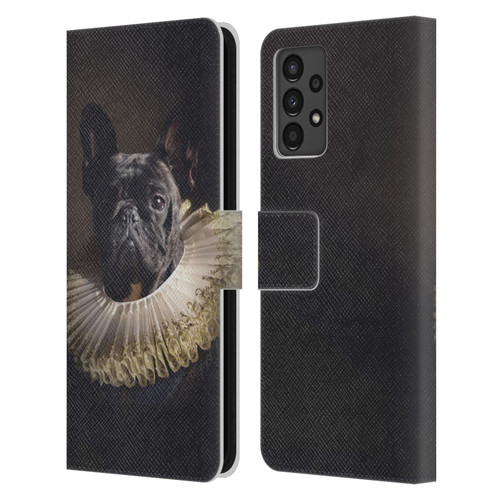 Klaudia Senator French Bulldog 2 King Leather Book Wallet Case Cover For Samsung Galaxy A13 (2022)
