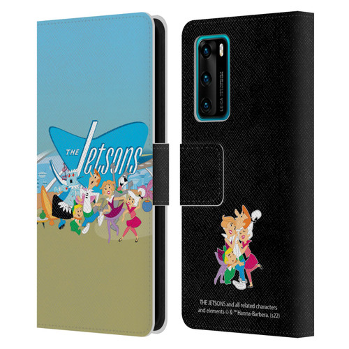 The Jetsons Graphics Group Leather Book Wallet Case Cover For Huawei P40 5G