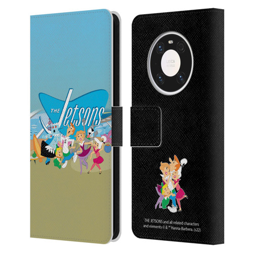 The Jetsons Graphics Group Leather Book Wallet Case Cover For Huawei Mate 40 Pro 5G
