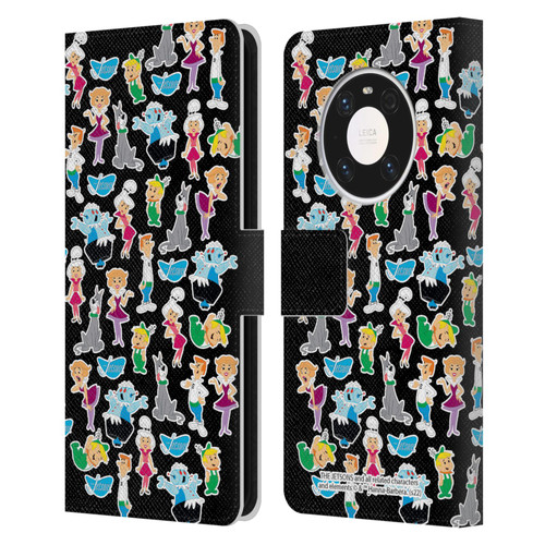 The Jetsons Graphics Pattern Leather Book Wallet Case Cover For Huawei Mate 40 Pro 5G