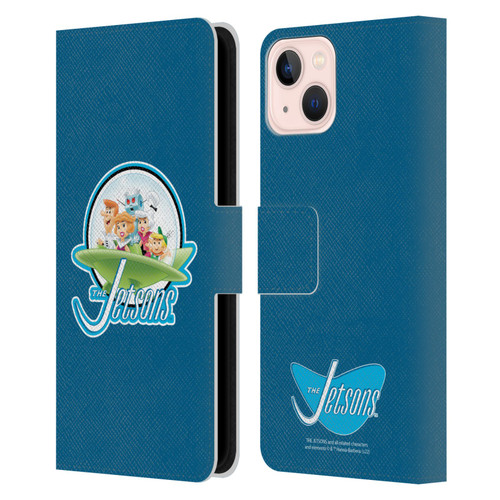 The Jetsons Graphics Logo Leather Book Wallet Case Cover For Apple iPhone 13