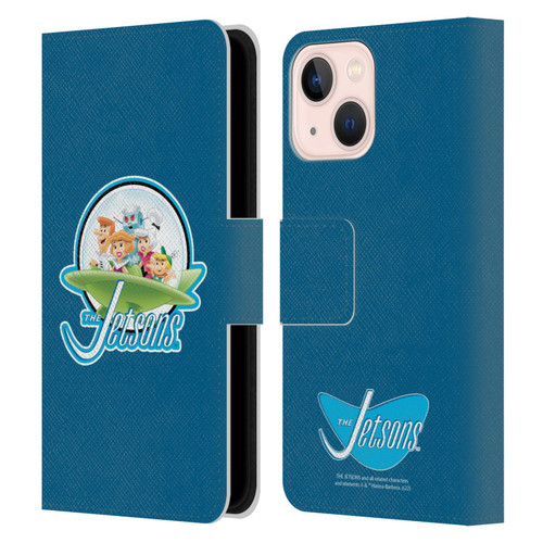 The Jetsons Graphics Logo Leather Book Wallet Case Cover For Apple iPhone 13 Mini