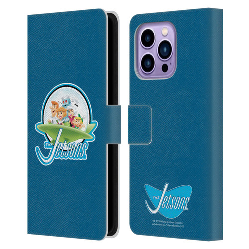 The Jetsons Graphics Logo Leather Book Wallet Case Cover For Apple iPhone 14 Pro Max