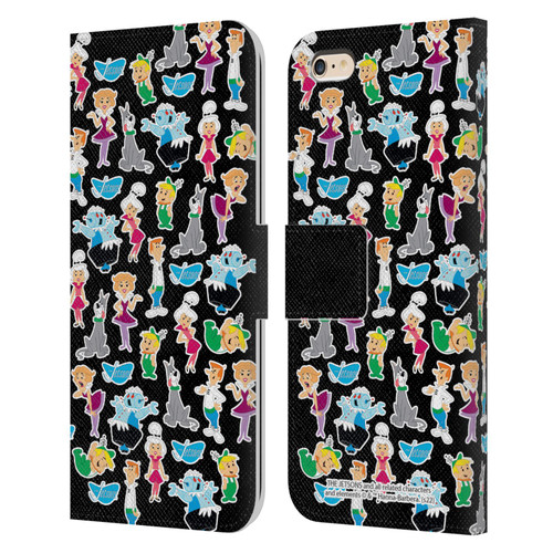 The Jetsons Graphics Pattern Leather Book Wallet Case Cover For Apple iPhone 6 Plus / iPhone 6s Plus