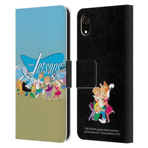 The Jetsons Graphics Group Leather Book Wallet Case Cover For Apple iPhone XR