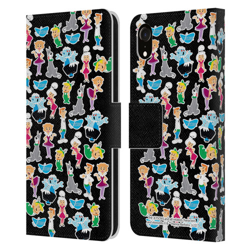 The Jetsons Graphics Pattern Leather Book Wallet Case Cover For Apple iPhone XR