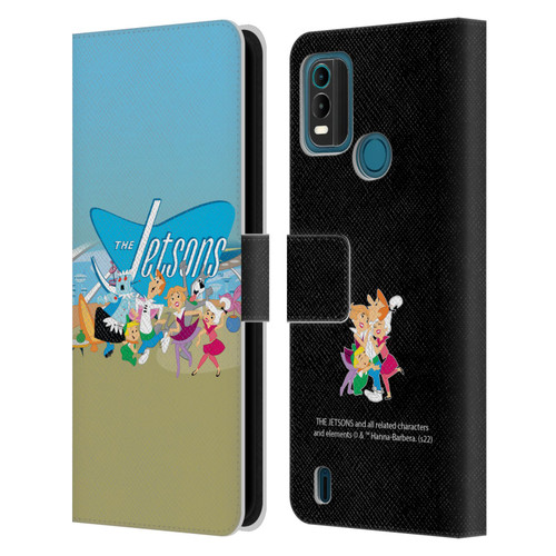 The Jetsons Graphics Group Leather Book Wallet Case Cover For Nokia G11 Plus