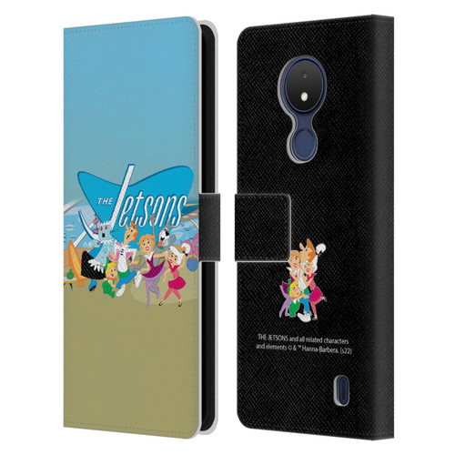 The Jetsons Graphics Group Leather Book Wallet Case Cover For Nokia C21