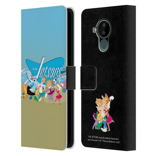 The Jetsons Graphics Group Leather Book Wallet Case Cover For Nokia C30