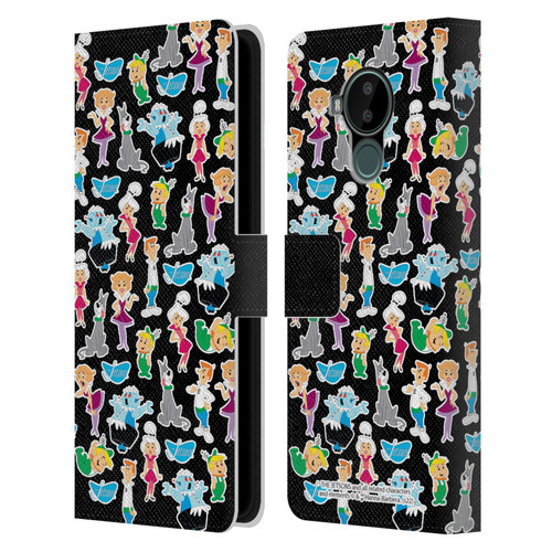 The Jetsons Graphics Pattern Leather Book Wallet Case Cover For Nokia C30