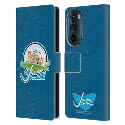 The Jetsons Graphics Logo Leather Book Wallet Case Cover For Motorola Edge 30