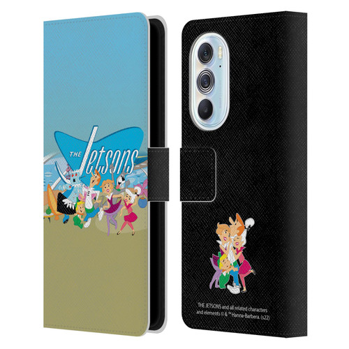 The Jetsons Graphics Group Leather Book Wallet Case Cover For Motorola Edge X30