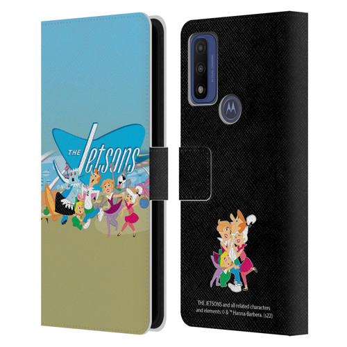 The Jetsons Graphics Group Leather Book Wallet Case Cover For Motorola G Pure