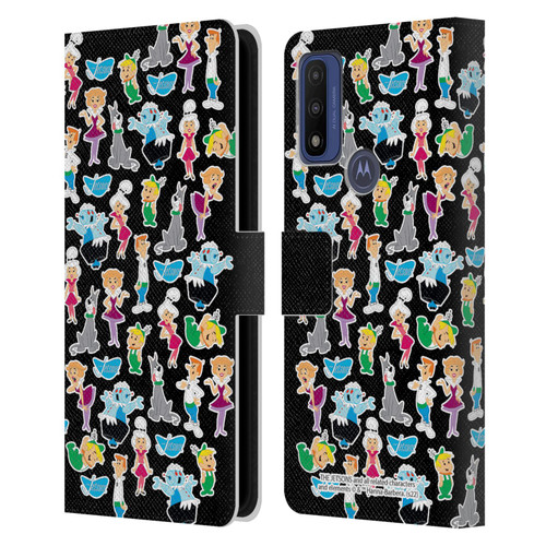 The Jetsons Graphics Pattern Leather Book Wallet Case Cover For Motorola G Pure