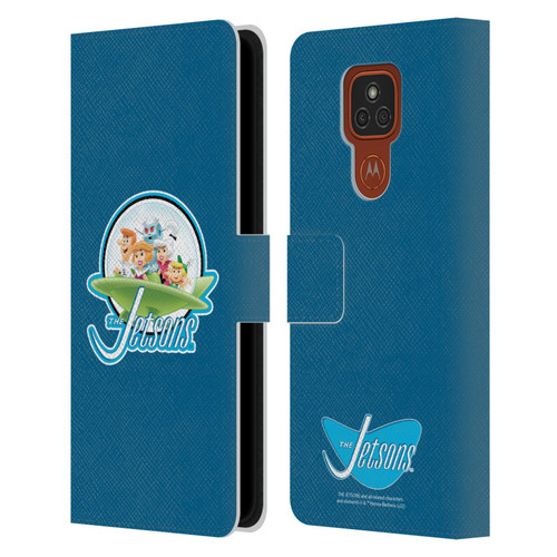 The Jetsons Graphics Logo Leather Book Wallet Case Cover For Motorola Moto E7 Plus