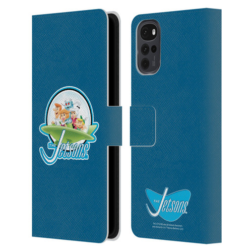 The Jetsons Graphics Logo Leather Book Wallet Case Cover For Motorola Moto G22