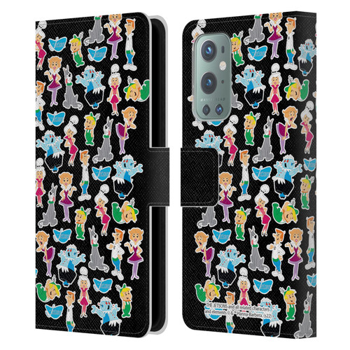 The Jetsons Graphics Pattern Leather Book Wallet Case Cover For OnePlus 9