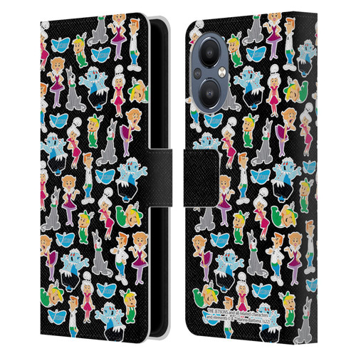 The Jetsons Graphics Pattern Leather Book Wallet Case Cover For OnePlus Nord N20 5G