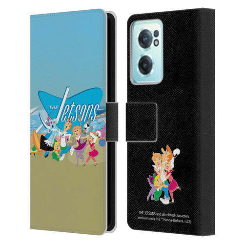 The Jetsons Graphics Group Leather Book Wallet Case Cover For OnePlus Nord CE 2 5G