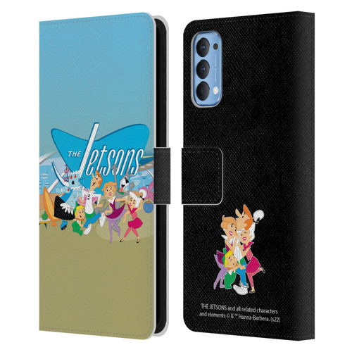 The Jetsons Graphics Group Leather Book Wallet Case Cover For OPPO Reno 4 5G