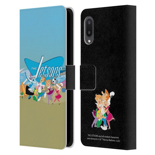 The Jetsons Graphics Group Leather Book Wallet Case Cover For Samsung Galaxy A02/M02 (2021)
