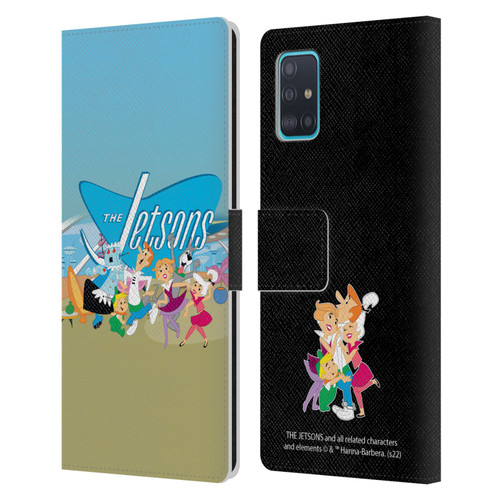The Jetsons Graphics Group Leather Book Wallet Case Cover For Samsung Galaxy A51 (2019)