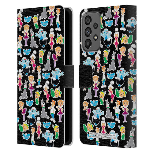 The Jetsons Graphics Pattern Leather Book Wallet Case Cover For Samsung Galaxy A73 5G (2022)