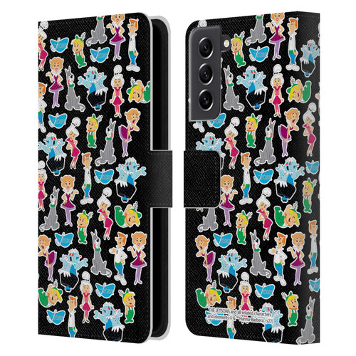 The Jetsons Graphics Pattern Leather Book Wallet Case Cover For Samsung Galaxy S21 FE 5G
