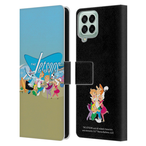 The Jetsons Graphics Group Leather Book Wallet Case Cover For Samsung Galaxy M33 (2022)