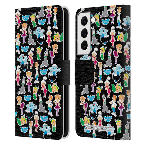 The Jetsons Graphics Pattern Leather Book Wallet Case Cover For Samsung Galaxy S22 5G