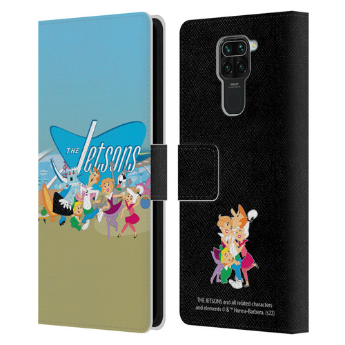 The Jetsons Graphics Group Leather Book Wallet Case Cover For Xiaomi Redmi Note 9 / Redmi 10X 4G
