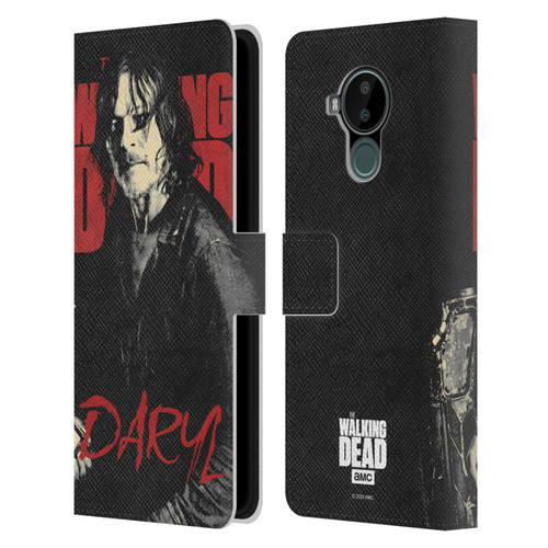 AMC The Walking Dead Season 10 Character Portraits Daryl Leather Book Wallet Case Cover For Nokia C30