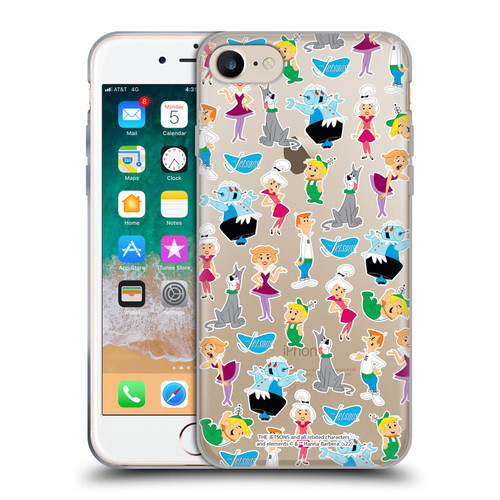 The Jetsons Graphics Pattern Soft Gel Case for Apple iPhone 7 / 8 / SE 2020 & 2022