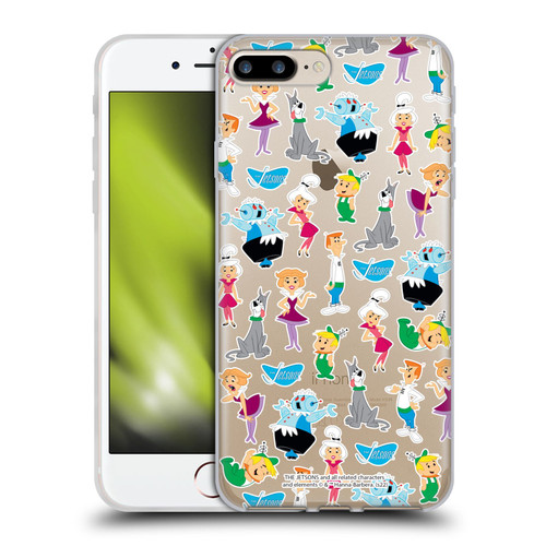 The Jetsons Graphics Pattern Soft Gel Case for Apple iPhone 7 Plus / iPhone 8 Plus