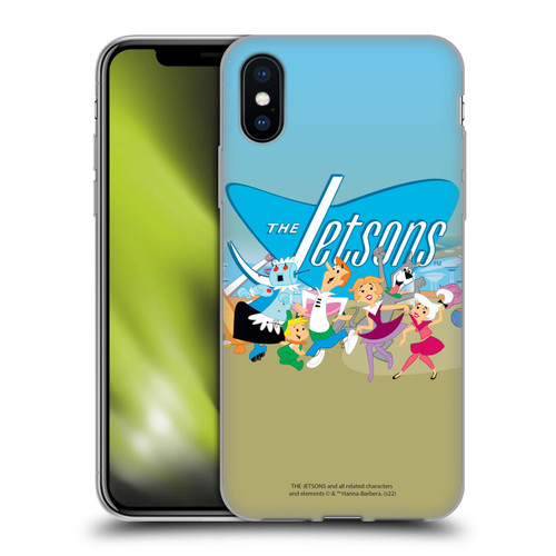 The Jetsons Graphics Group Soft Gel Case for Apple iPhone X / iPhone XS