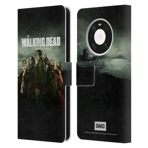 AMC The Walking Dead Season 11 Key Art Poster Leather Book Wallet Case Cover For Huawei Mate 40 Pro 5G