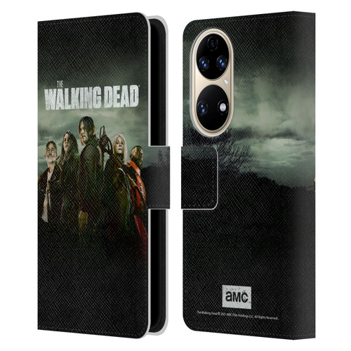 AMC The Walking Dead Season 11 Key Art Poster Leather Book Wallet Case Cover For Huawei P50