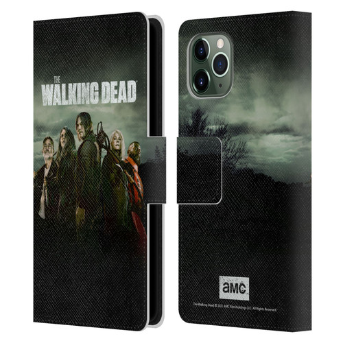 AMC The Walking Dead Season 11 Key Art Poster Leather Book Wallet Case Cover For Apple iPhone 11 Pro