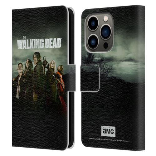 AMC The Walking Dead Season 11 Key Art Poster Leather Book Wallet Case Cover For Apple iPhone 14 Pro