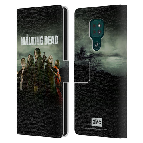 AMC The Walking Dead Season 11 Key Art Poster Leather Book Wallet Case Cover For Motorola Moto G9 Play