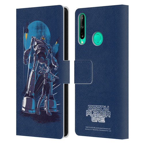 Ready Player One Graphics Iron Giant Leather Book Wallet Case Cover For Huawei P40 lite E