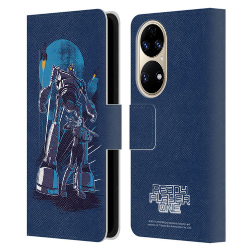 Ready Player One Graphics Iron Giant Leather Book Wallet Case Cover For Huawei P50