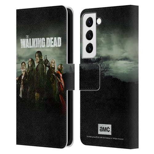 AMC The Walking Dead Season 11 Key Art Poster Leather Book Wallet Case Cover For Samsung Galaxy S22 5G