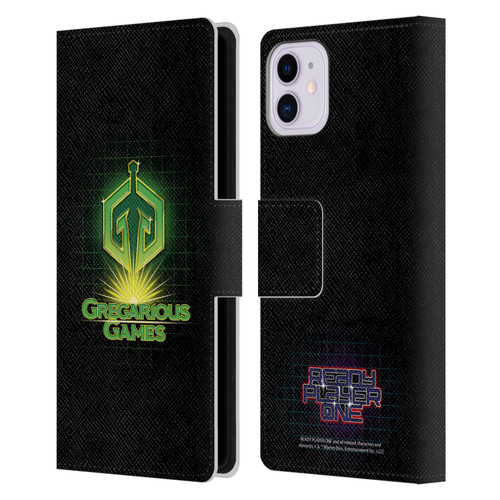 Ready Player One Graphics Logo Leather Book Wallet Case Cover For Apple iPhone 11