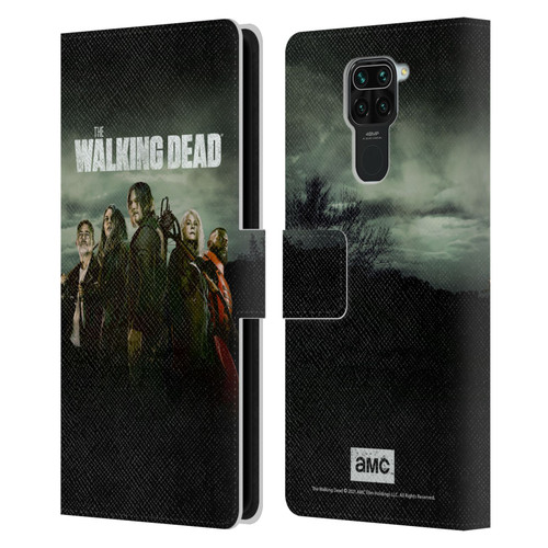 AMC The Walking Dead Season 11 Key Art Poster Leather Book Wallet Case Cover For Xiaomi Redmi Note 9 / Redmi 10X 4G