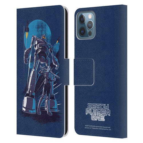 Ready Player One Graphics Iron Giant Leather Book Wallet Case Cover For Apple iPhone 12 / iPhone 12 Pro