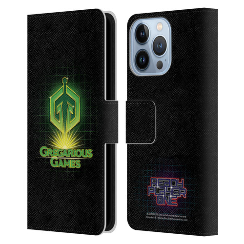 Ready Player One Graphics Logo Leather Book Wallet Case Cover For Apple iPhone 13 Pro